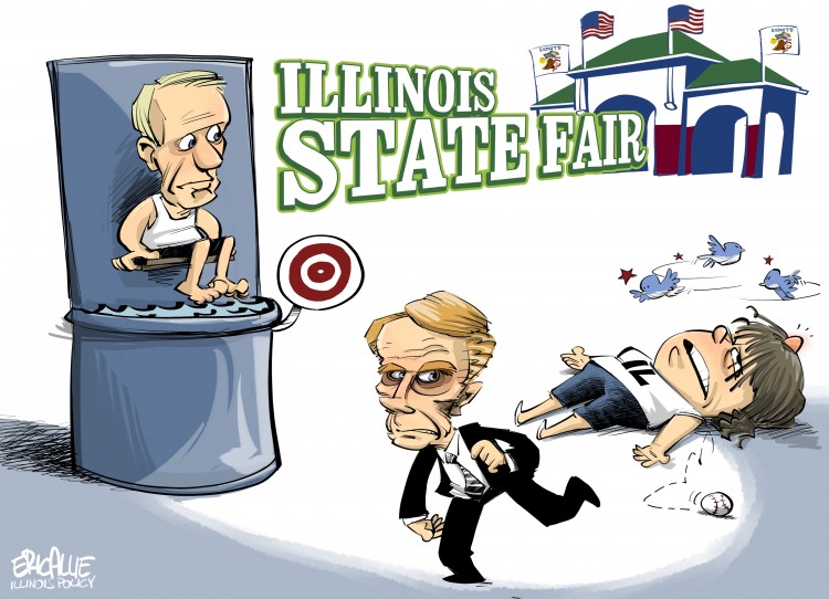 illinois state fair rauner madigan eric allie