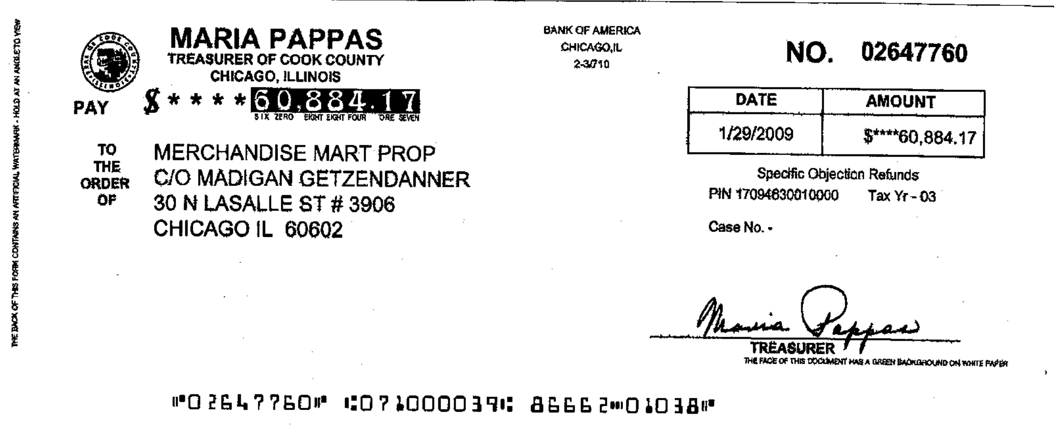 Merchandise Mart property tax refund