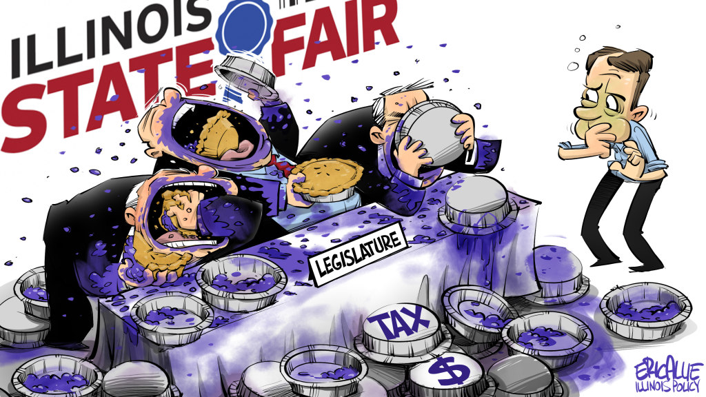 Illinois State Fair: Tax eating contest