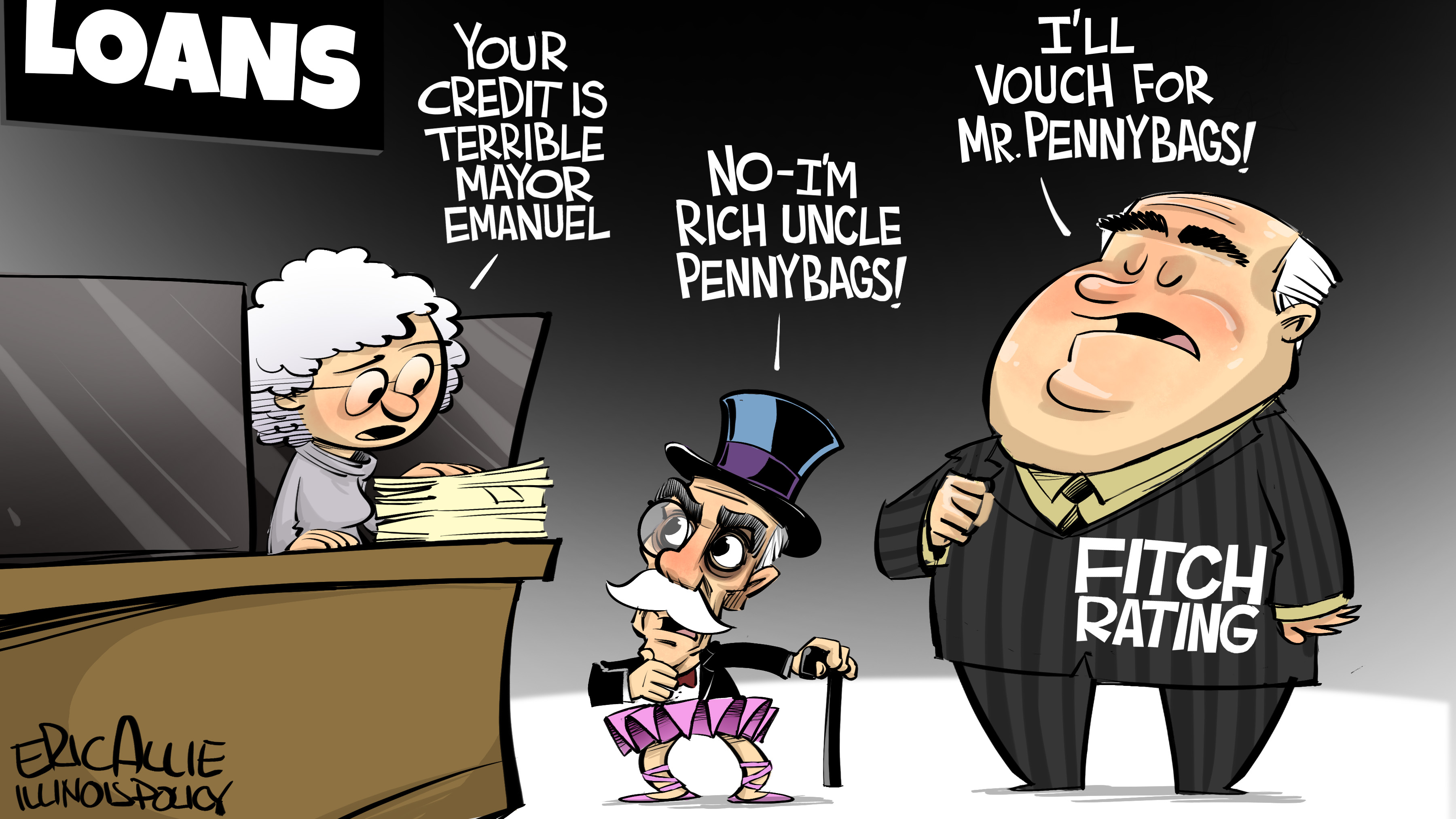 Rahm’s Mr. Pennybags disguise | Illinois Policy