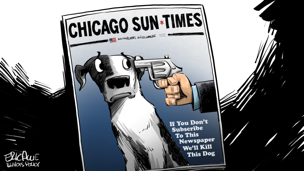 national lampoon cover chicago sun-times if you don't subscribe we'll kill this dog