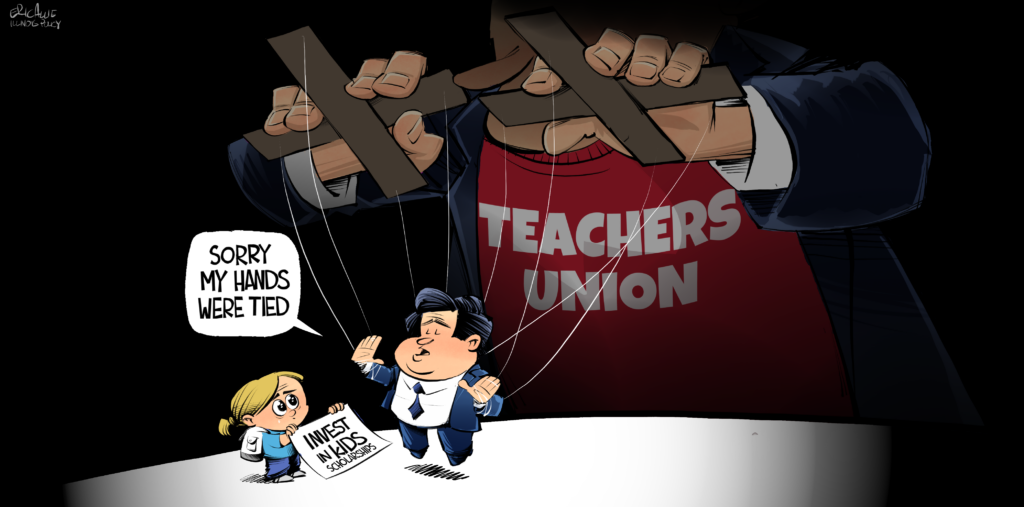 Pritzker: Teachers union puppet