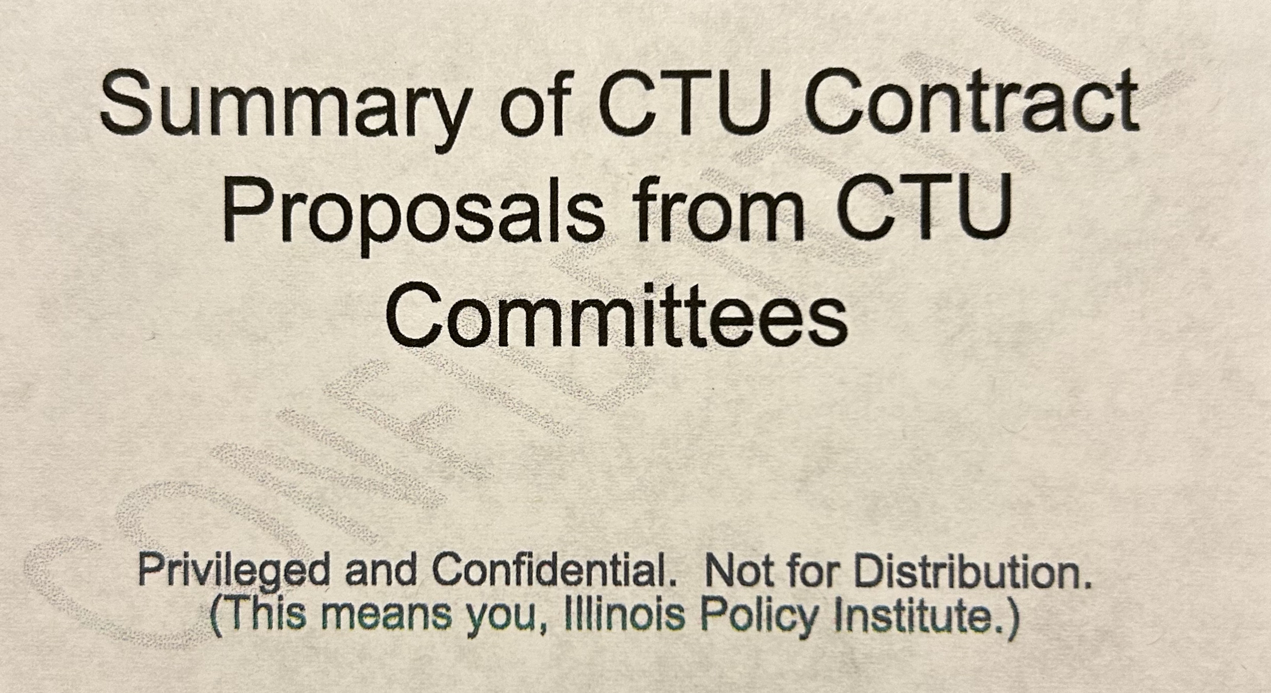 Read all the Chicago Teachers Union's contract demands
