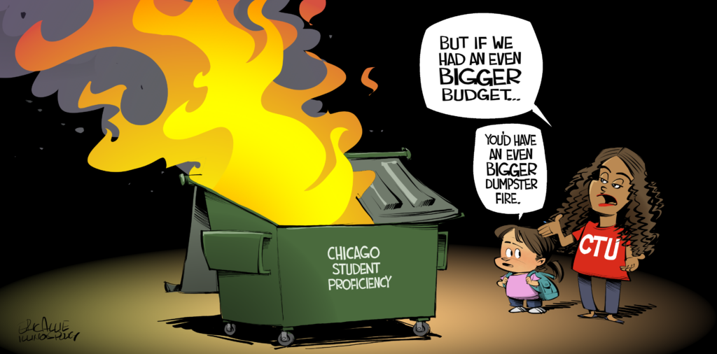Chicago Teachers Union: Dumpster fire